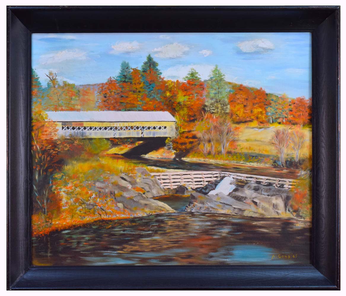 Anne M. Camp. Covered bridge.