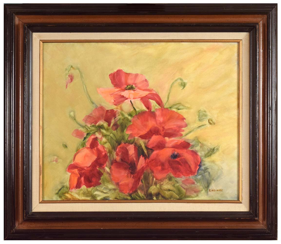 Fern Kinsinger. Red poppies.