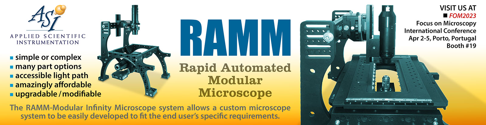 Rapid automated modular microscope